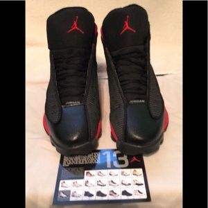 Jordan Retro 13 “Bred Black True Red “